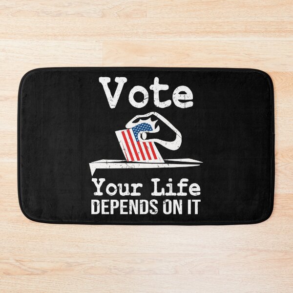 Item preview, Vote Your Life Depends On It Vintage American Flag designed and sold by 2MDesign.