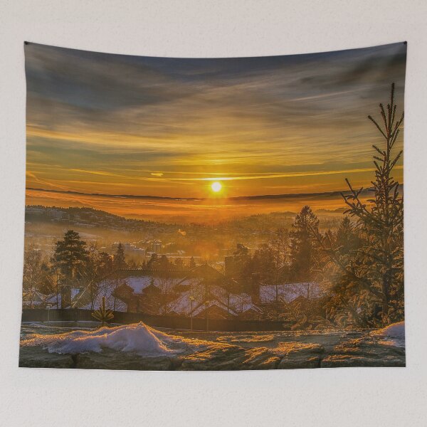 Item preview, Beautiful Sunset in winter| Norway| Floflo art designed and sold by Flofloart.