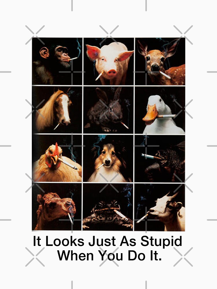 Thumbnail 7 of 7, Essential T-Shirt, Anti Smoking Animals designed and sold by dualogy.