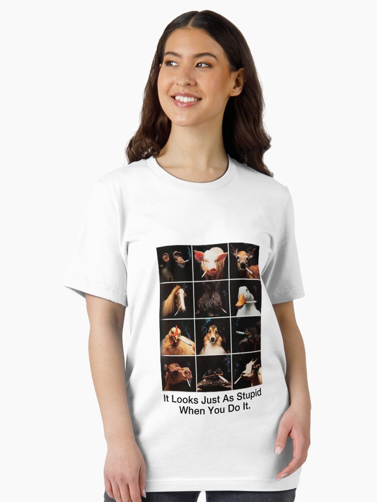 Thumbnail 2 of 7, Essential T-Shirt, Anti Smoking Animals designed and sold by dualogy.