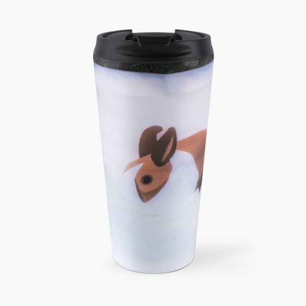 Rabbit Bag in Winter Travel Mug
