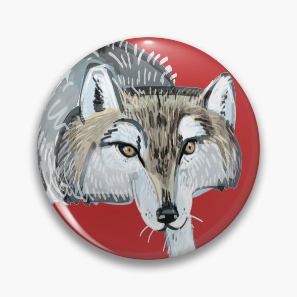 Item preview, Totem Hokkaido gray wolf Red designed and sold by belettelepink.