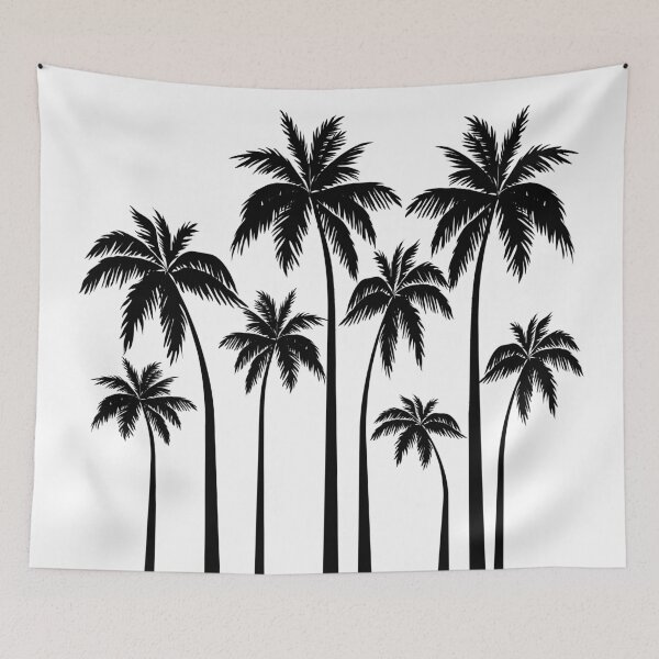 Item preview, Black and White Tropical Palm Trees designed and sold by Epitome Girl.
