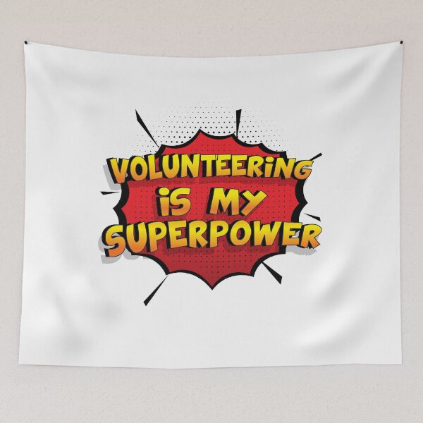 Item preview, Volunteering is my Superpower Funny Design Volunteering Gift designed and sold by Custom365.