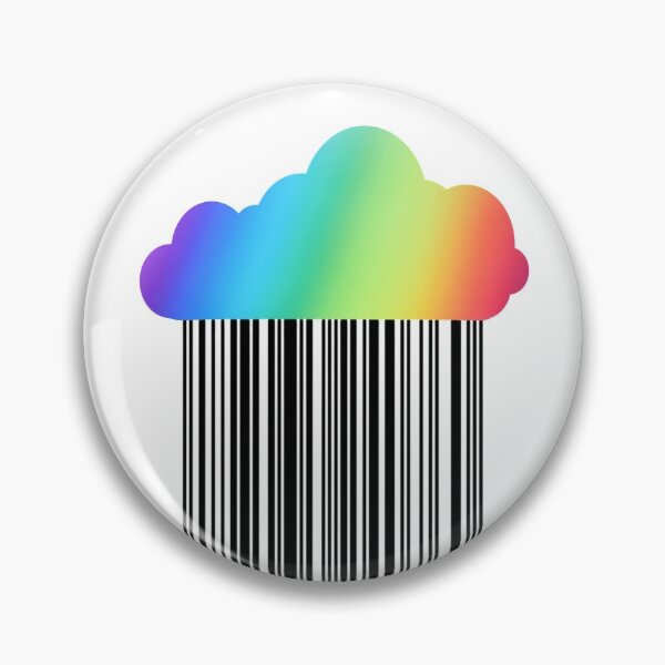 Item preview, Rainbow cloud with black rain pattern  designed and sold by Nishad4.