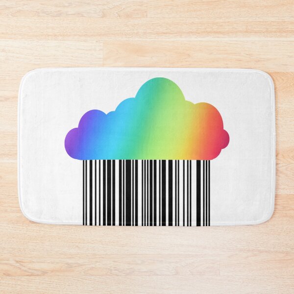 Item preview, Rainbow cloud with black rain pattern  designed and sold by Nishad4.