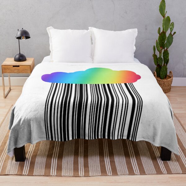 Item preview, Rainbow cloud with black rain pattern  designed and sold by Nishad4.