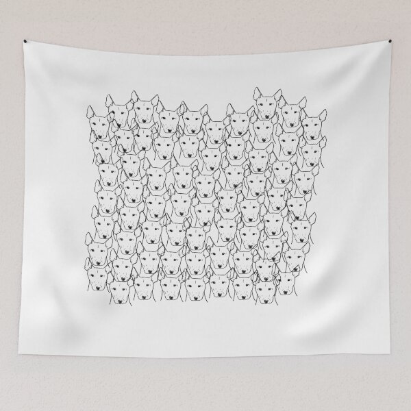 Item preview, Bullterrier pattern designed and sold by NinaBetterNot.