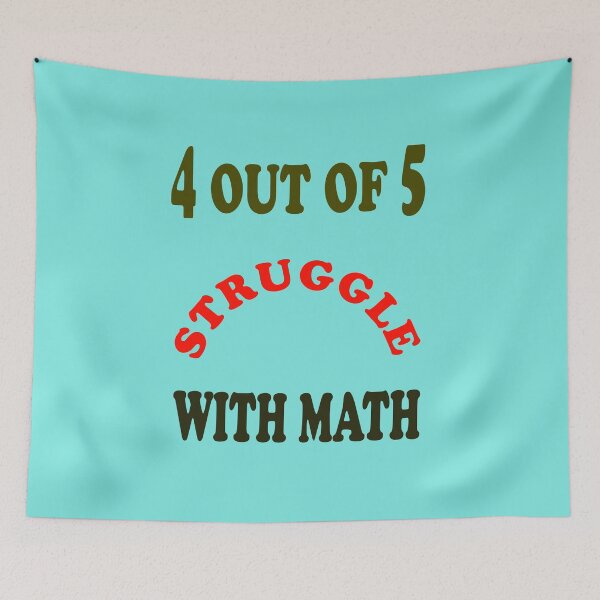 Item preview, 4 Out of 5 Struggle With Math designed and sold by AVOGATO KITTY KAT  CAT.