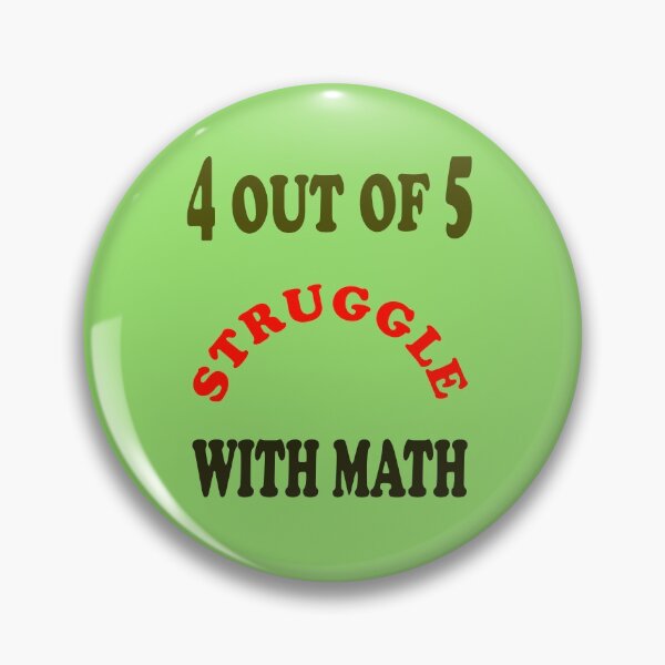Item preview, 4 Out of 5 Struggle With Math designed and sold by AVOGATO KITTY KAT  CAT.