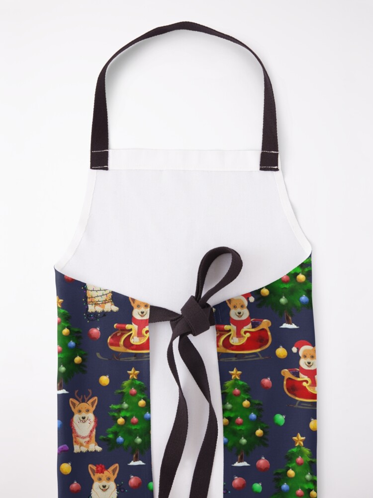 Alternate view of Corgi Christmas Apron