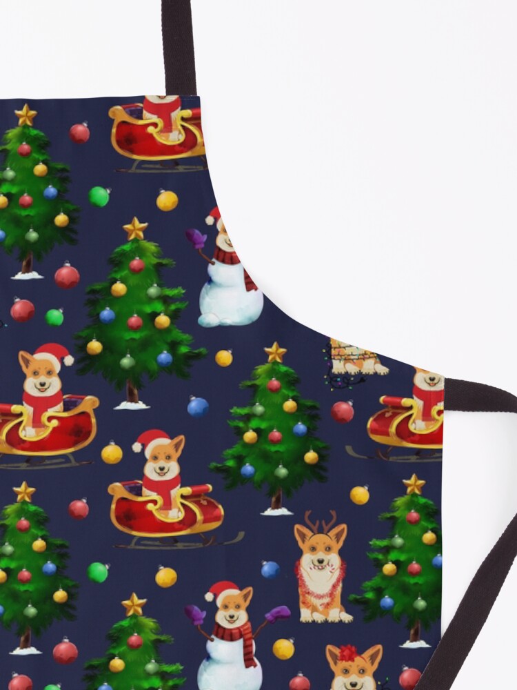 Alternate view of Corgi Christmas Apron