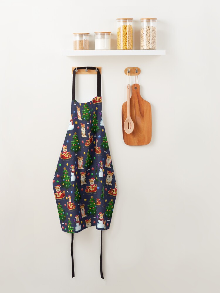 Alternate view of Corgi Christmas Apron