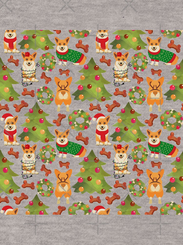 Corgi Christmas White by Corgiworld