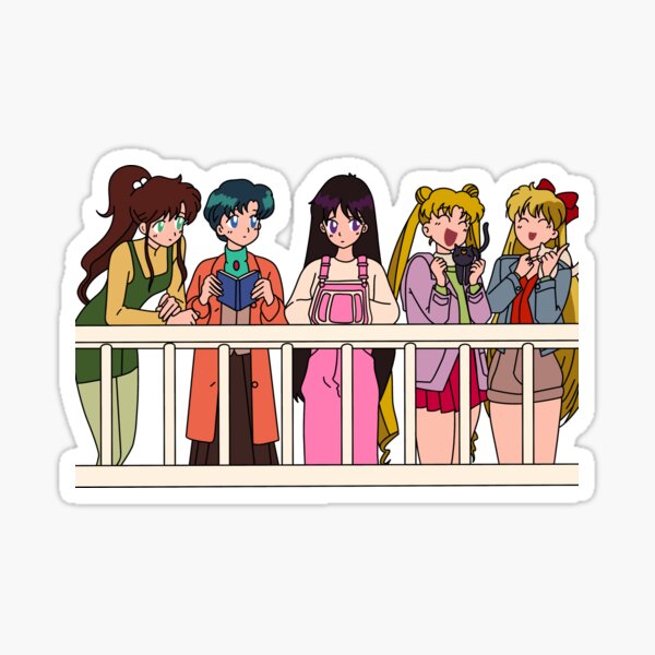Sailor Scouts - 90s Sticker