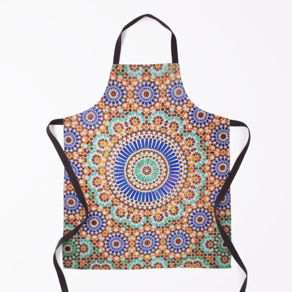 Item preview, zellige moroccan mosaic tilework, traditional moroccan art designed and sold by NoetherSym.