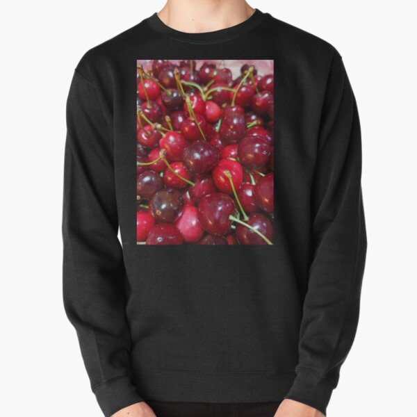 Delicious, fresh ,cretan cherries Pullover Sweatshirt