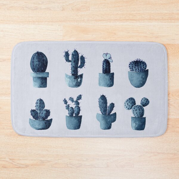 Item preview, One cactus six cacti in blue designed and sold by Aidi Riera.