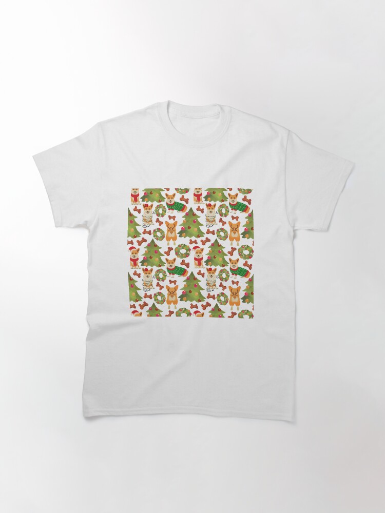 Alternate view of Corgi Christmas White Classic T-Shirt