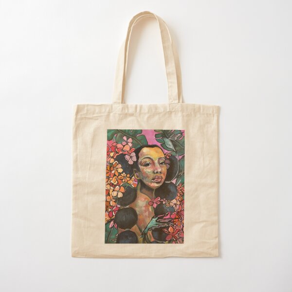 Palm Garden Cotton Tote Bag