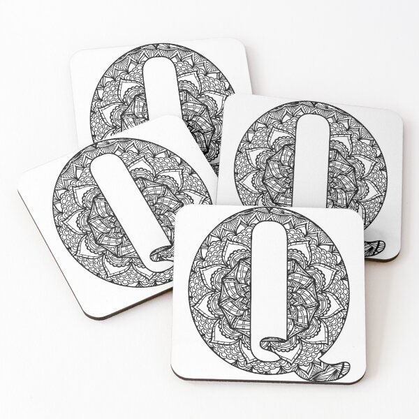 Item preview, Mandala Letter Q designed and sold by lizashev.