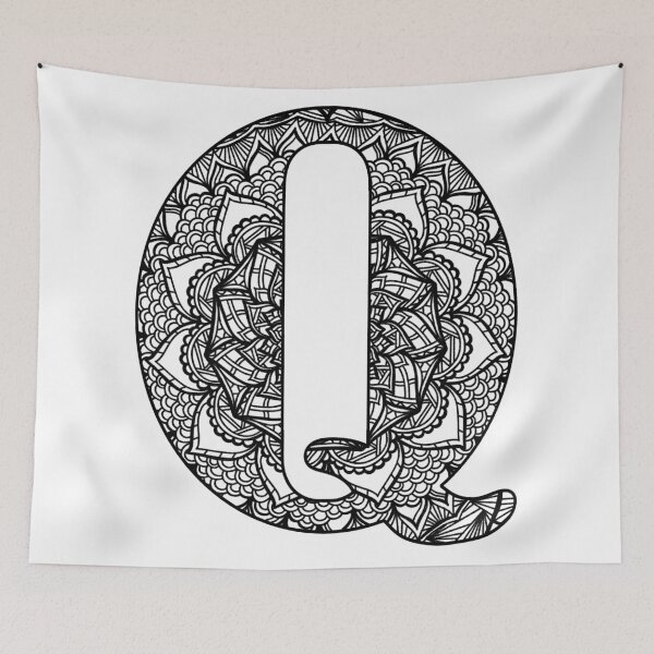 Item preview, Mandala Letter Q designed and sold by lizashev.