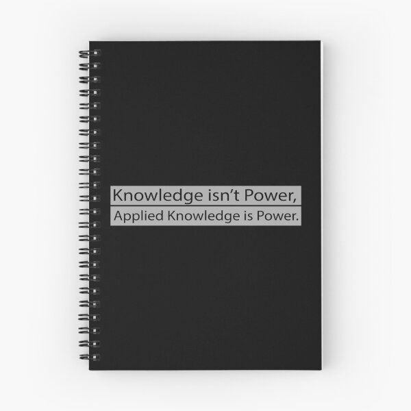 Item preview, knowledge isn't power, applied knowledge is power. designed and sold by Ilyas912.