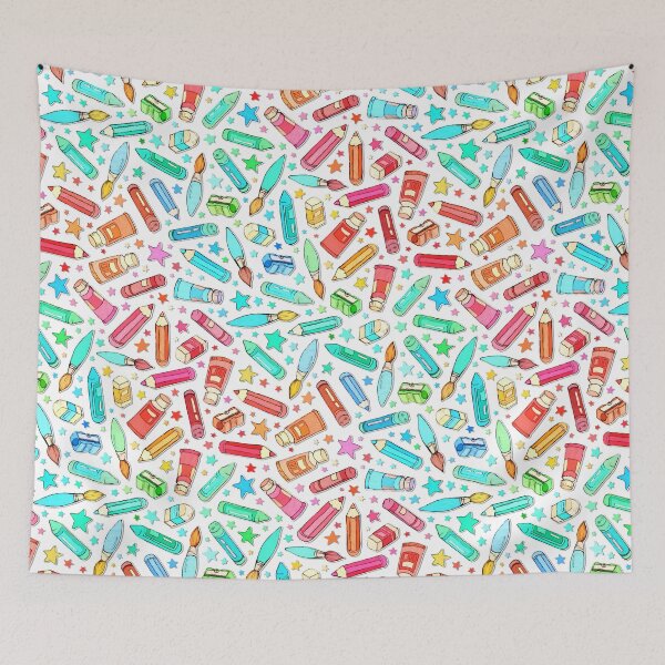 Item preview, Rainbow Stationary and Art Supplies - White designed and sold by micklyn.