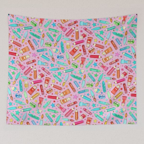 Item preview, Rainbow Stationary and Art Supplies - Pastel Pink designed and sold by micklyn.
