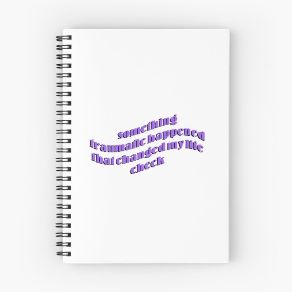 Item preview, Something Traumatic Happened that Changed My Life Check designed and sold by art-by-harmonie.