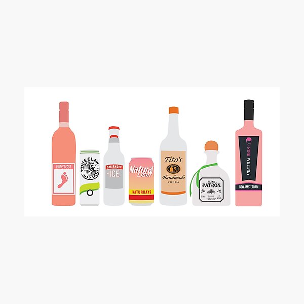 Various Alcohol Photographic Print