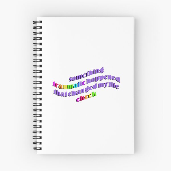 Item preview, Something Traumatic Happened that Changed My Life Check designed and sold by art-by-harmonie.