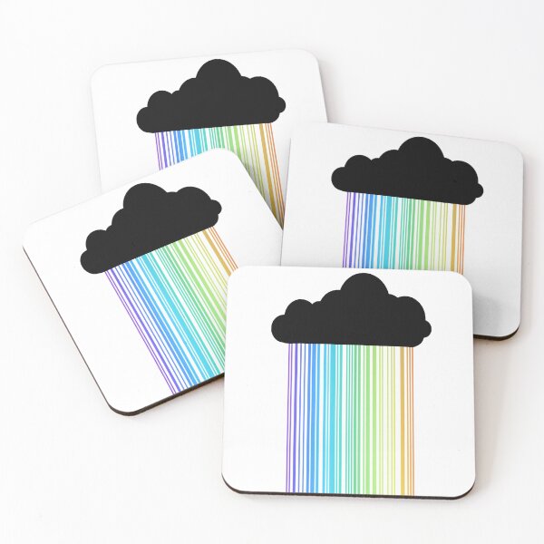 Item preview, Black cloud and rainbow rain cute designed and sold by Nishad4.