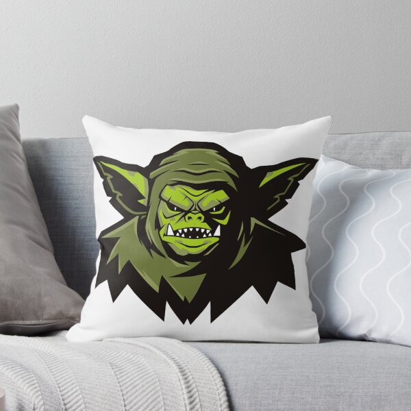 Item preview, Green Hooded Goblin Face with Fangs designed and sold by nerobi.