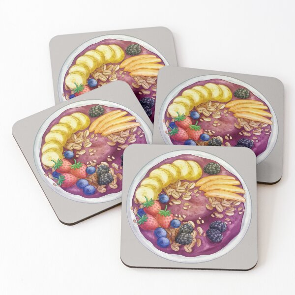 Item preview, Berries Banana Mango Acai Bowl designed and sold by Alicia Chee.