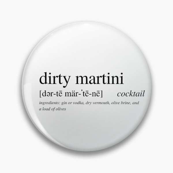 Item preview, Dirty Martini cocktail designed and sold by ALushLifeManual.
