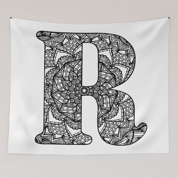 Item preview, Mandala Letter R designed and sold by lizashev.