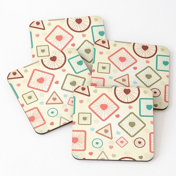 Item preview, cyclic shapes pattern print designed and sold by Arte Para Rebaja.