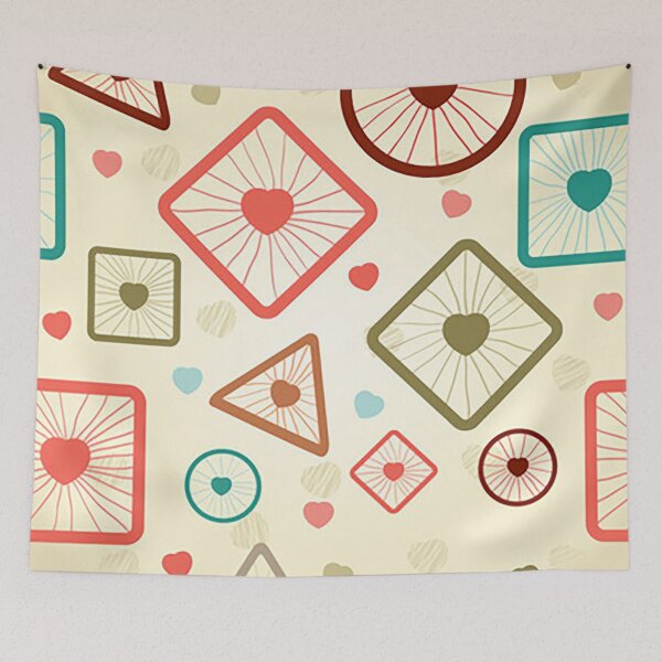 Item preview, cyclic shapes pattern print designed and sold by Anmol Nayak.