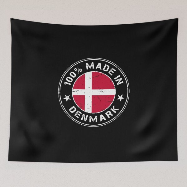 Item preview, Denmark Danish flag flag stamp designed and sold by GeogDesigns.