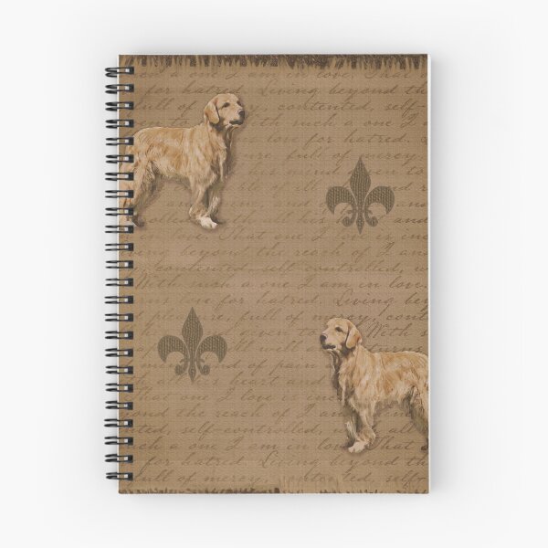 Item preview, Golden retriever dogs on calligraphy designed and sold by AnnaB264.