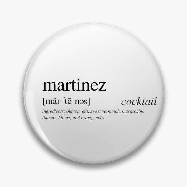 Item preview, Martinez cocktail designed and sold by ALushLifeManual.