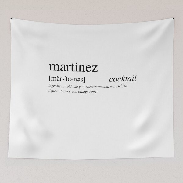 Item preview, Martinez cocktail designed and sold by ALushLifeManual.