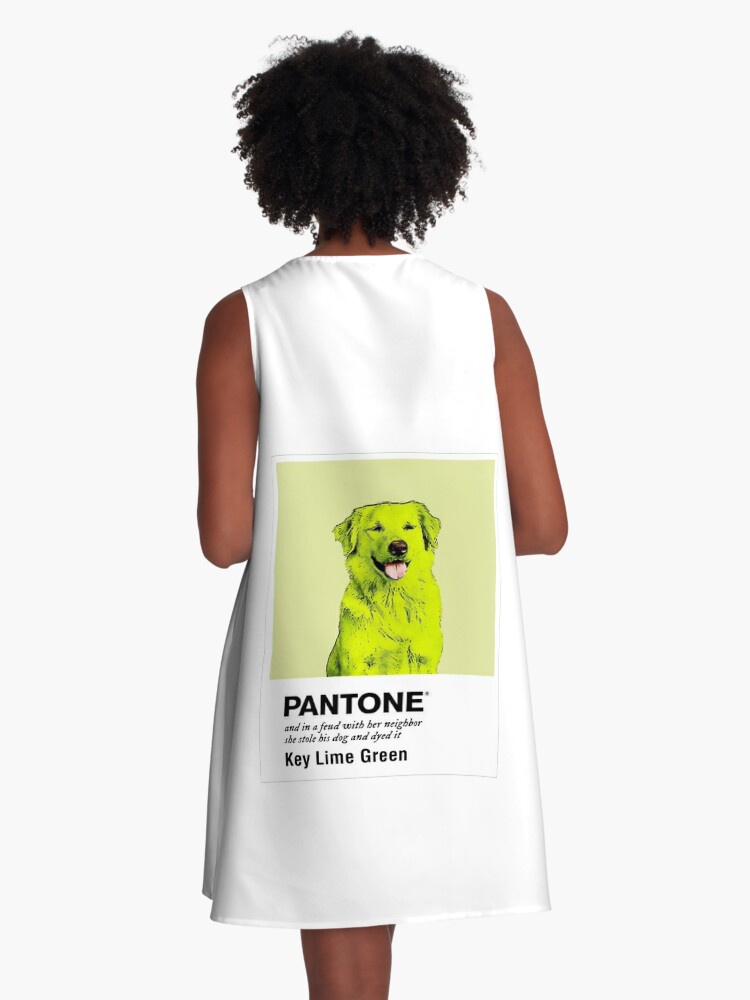 Neon Green Dog | Graphic T-Shirt Dress