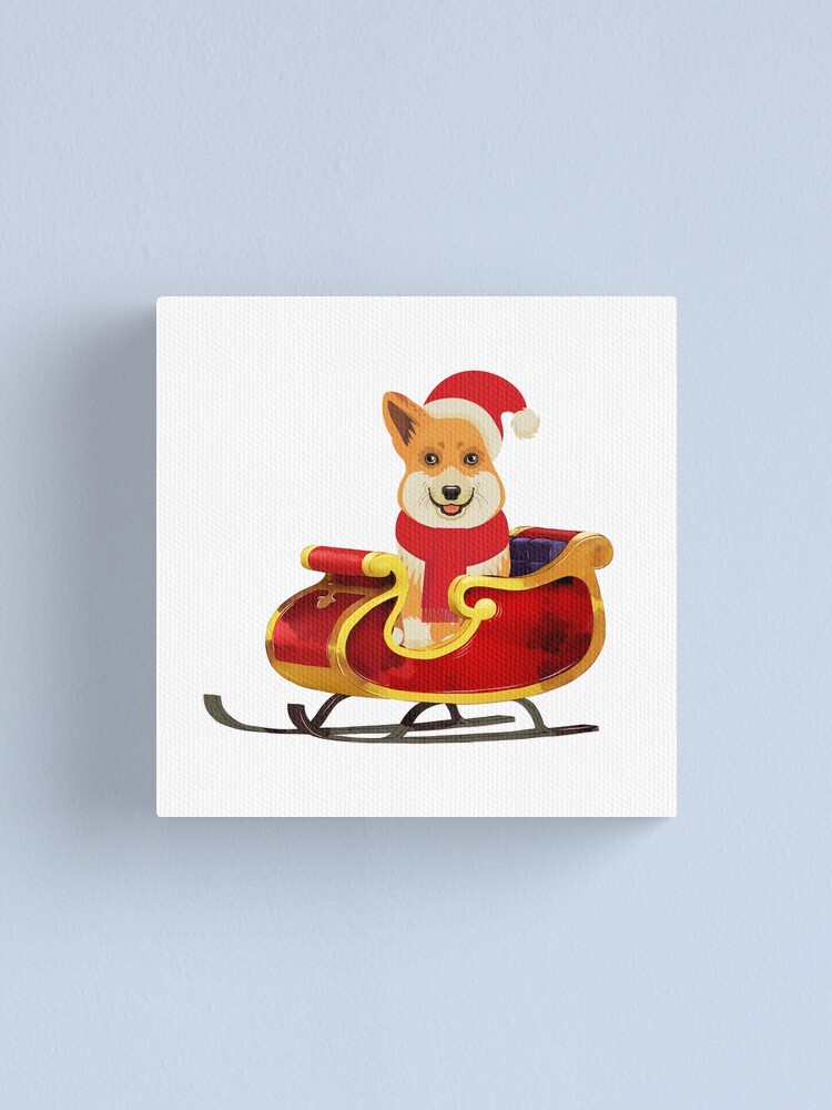 Alternate view of Merry Corgmess Canvas Print