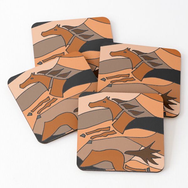 Item preview, Cool Horse Racing Abstract Art designed and sold by Nature's Fancy.