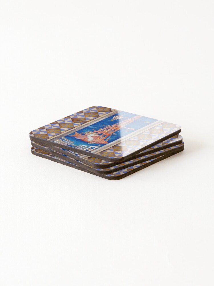 Thumbnail 4 of 5, Coasters (Set of 4), Window Fishtower designed and sold by fishtower.