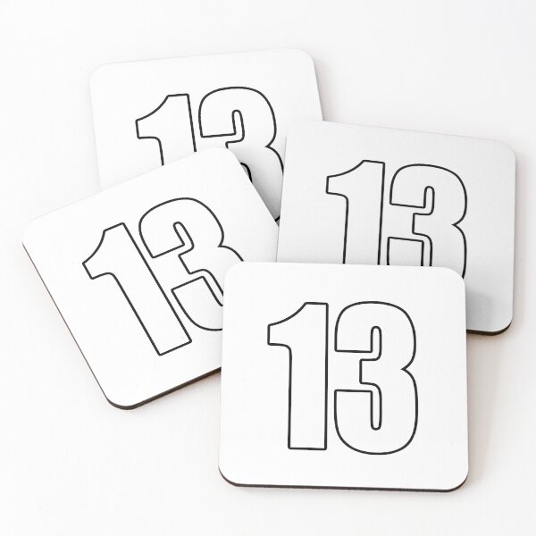 Item preview, Number 13 number thirteen - number football sport designed and sold by GeogDesigns.
