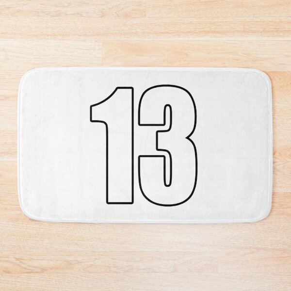 Item preview, Number 13 number thirteen - number football sport designed and sold by GeogDesigns.