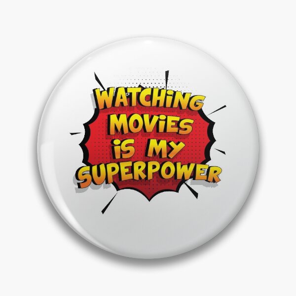 Item preview, Watching Movies is my Superpower Funny Design Watching Movies Gift designed and sold by Custom365.